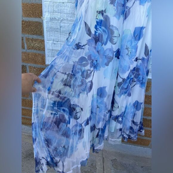 KOMAROV Floral Charmeuse & Lace Cocktail  women’s dress size 3X - Picture 6 of 16